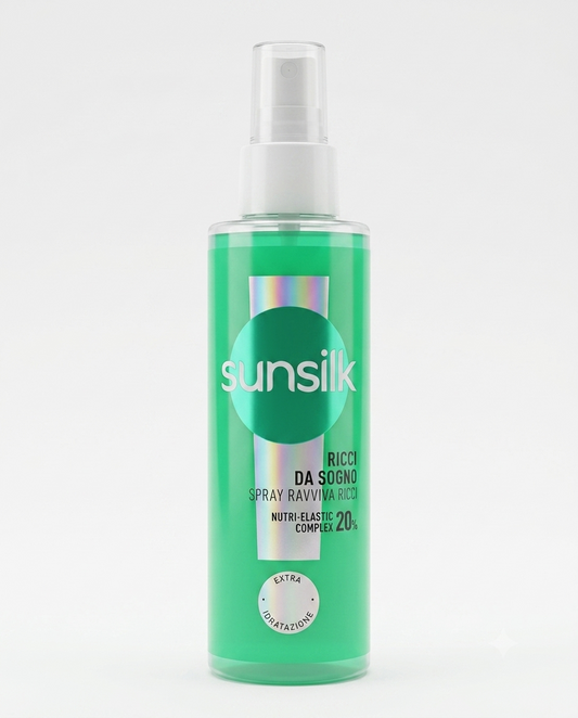 Sunsilk spray ravviva ricci 150 ml con olio di macadamia, anti-crespo senza risciacquo per definizione istantanea capelli.