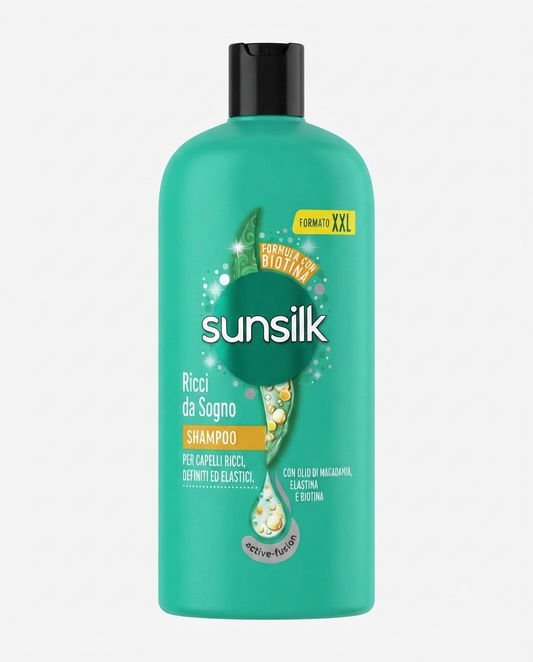 Sunsilk Shampoo Ricci da Sogno XXL per ricci definiti ed elastici, azione idratante e anti-crespo.