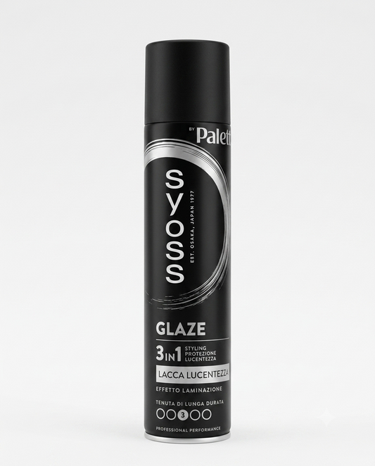 Syoss Glaze 3in1 lacca 300ml effetto laminazione, lucentezza intensa e tenuta 48 ore anti-crespo