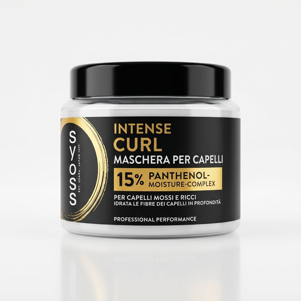 Syoss Intense Curl Maschera Capelli 400ml Panthenolo – Trattamento Intensivo Ricci Definiti e Idratati