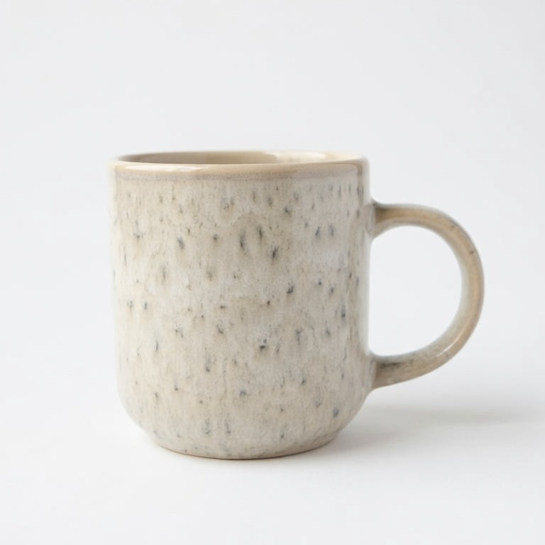 Arca Tazza Mug Reactive in Ceramica 350ml Colore Gray | Tazza Latte Ø 9 cm con Effetto Vernice Colata | Design Moderno ed Elegante | Lavabile in Lavastoviglie e Microonde