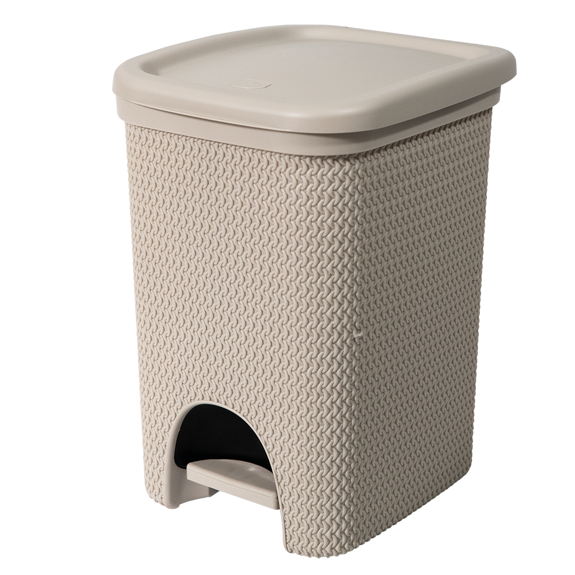 Belli e Forti Pattumiera Intreccio Line 18 Litri con Coperchio - Design Effetto Rattan - Vari Colori