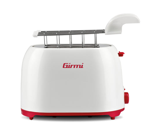 Girmi TP10 Tostapane Classico | Potenza 750W | 7 Livelli di Doratura | Pinze in Acciaio Inox Estraibili | Funzione Espulsione Automatica | Vano Raccoglibriciole