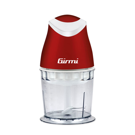 Girmi TR01 Tritatutto Elettrico Compatto | Potenza 350W | Lame in Acciaio Inox | Contenitore da 500 ml | Funzionamento Pulse a Pressione | Sicurezza Integrata | Colore Giallo/Verde