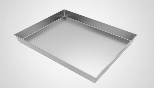 SIC Placca Pizza Grande in Alluminio 32x40 cm | Teglia Rettangolare Professionale per Pizza, Focaccia e Pasticceria