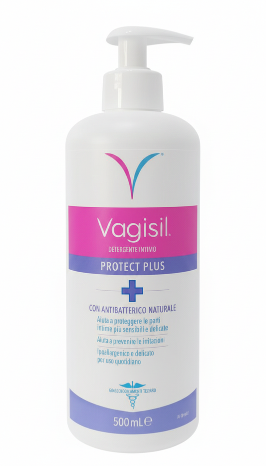 VAGISIL Protect Plus Detergente Intimo con Antibatterici Naturali – pH 4,8 – 500 ml