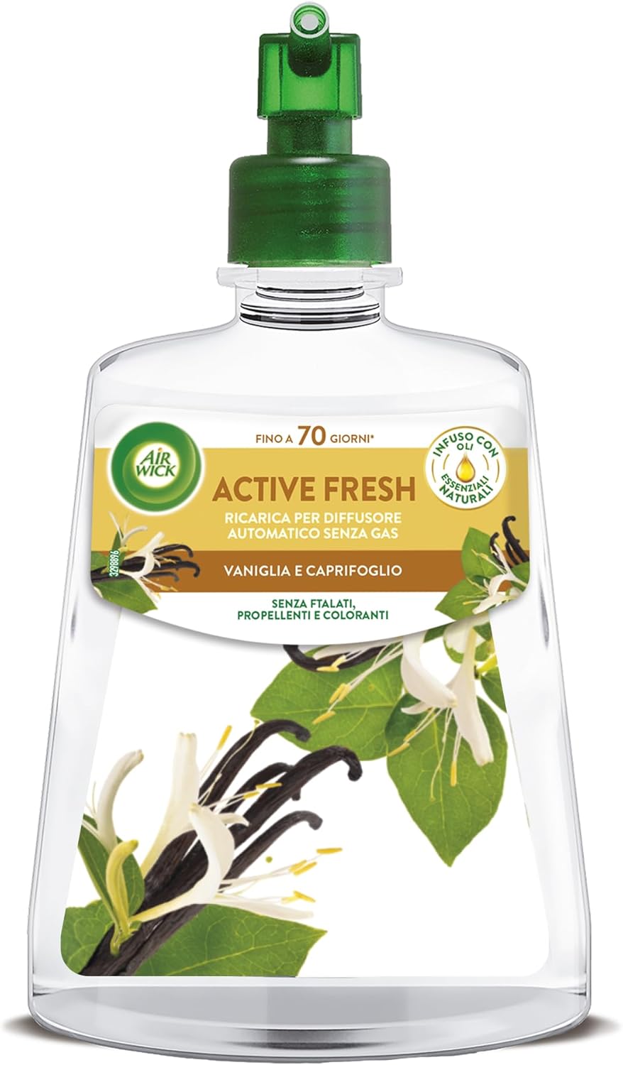 Air Wick Active Fresh: Diffusore Automatico Senza Gas e Ricariche – Fino a 70 Giorni di Freschezza Continua