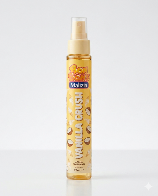 MALIZIA BON BONS Acqua Profumata Corpo Glitterata Lozione Spray – Glow Illuminante Shimmer per Pelle Luminosa