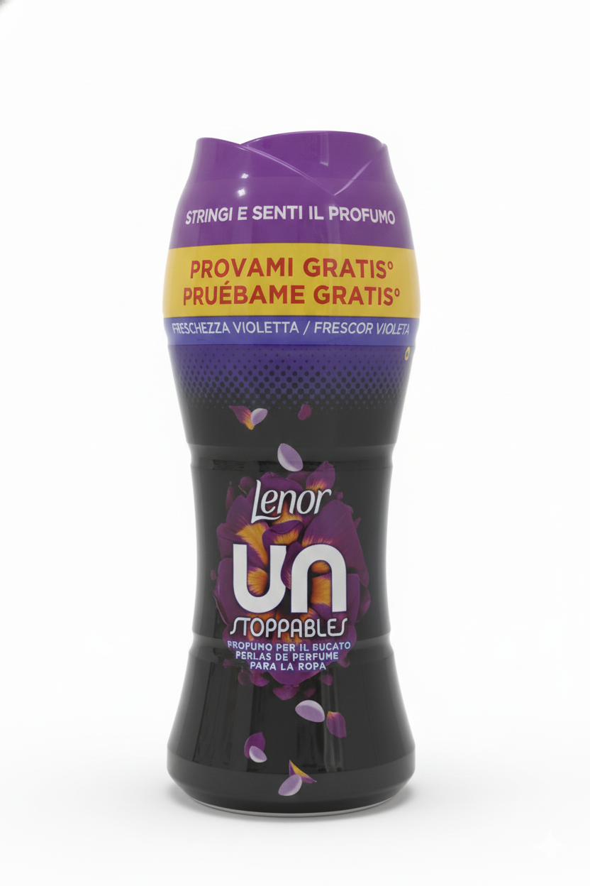 Lenor Unstoppables Freschezza Violetta 210 g, perle profumate intensificatore di profumo per bucato a lunga durata.